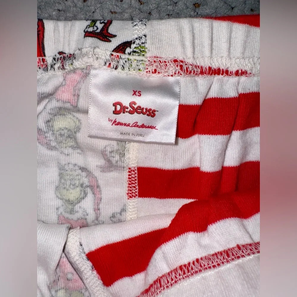 Hanna Andersson Womens Grinch Christmas Striped Pajama Pants Size XS Red - Picture 4 of 5